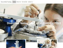 Tablet Screenshot of diversifiedtestinglabs.com